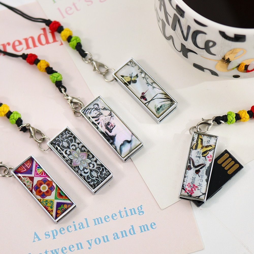 Mother-of-Pearl Inlaid Lacquer USB 4GB - Foreign Visitor Gift Korean Souvenir