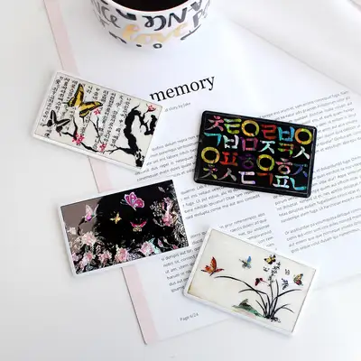 螺鈿漆器 カード型貝殻 USB 8GB 外国人ギフト 韓国記念品