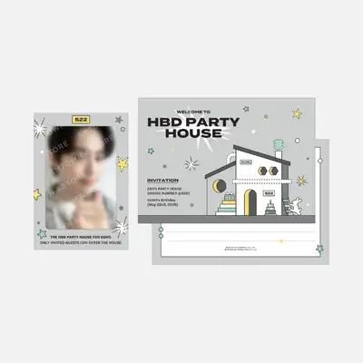 SUHO Artist Birthday Party Card