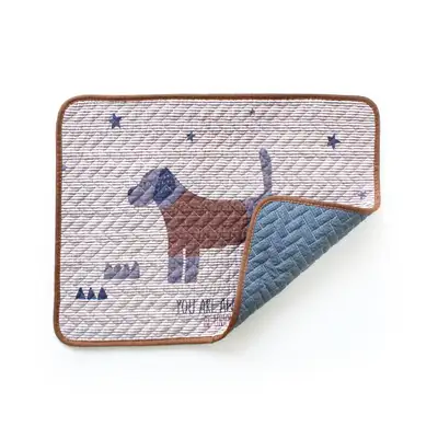 Dog Character Cotton Bath Mat (Bathroom Floor Mat Entryway Kitchen Absorbent Towel Rug)