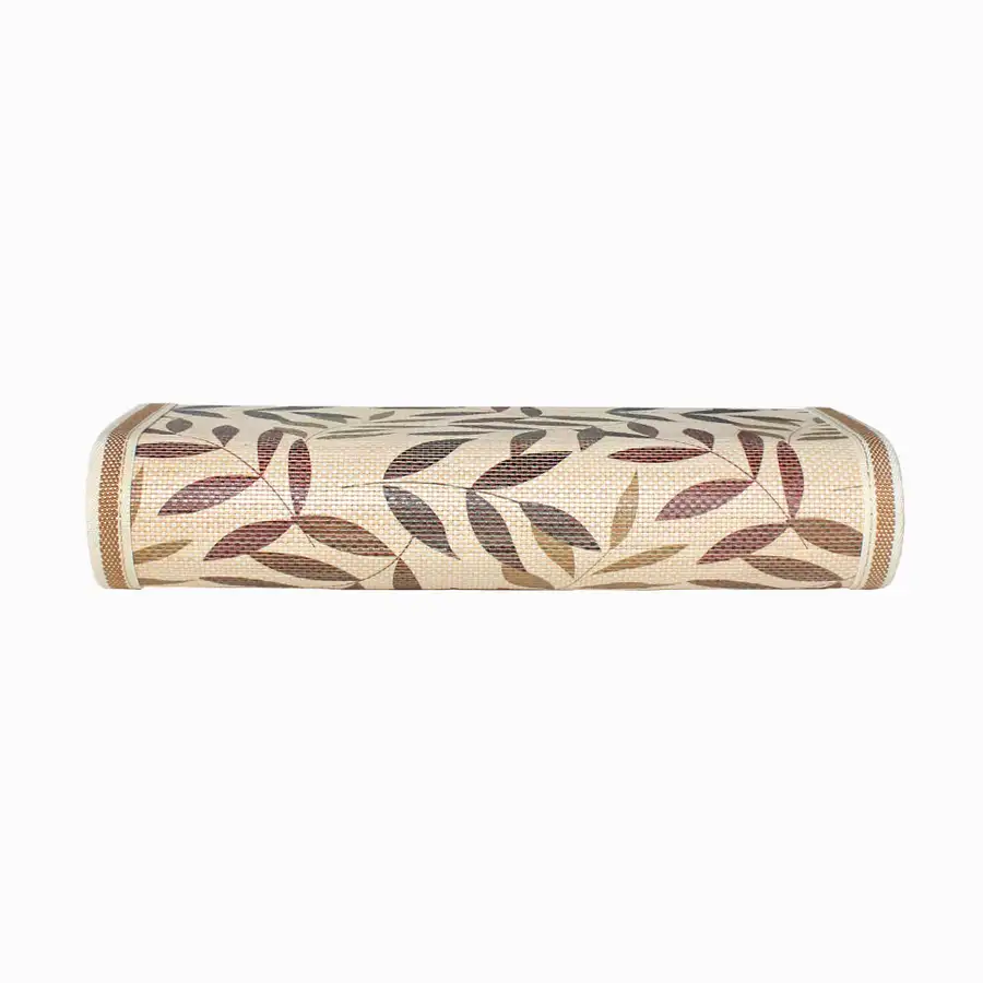 Korean Oval Leaf-Shape Bamboo Pillow (Cool Summer Breathable Firm Pillow Premium Health Pillow Filial Piety Gift) — 2