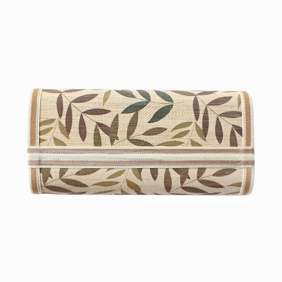 Korean Oval Leaf-Shape Bamboo Pillow (Cool Summer Breathable Firm Pillow Premium Health Pillow Filial Piety Gift) — 4