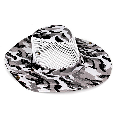 Zaytoon Mesh Hat Gray | Military Safari Summer Hat Hiking Fishing