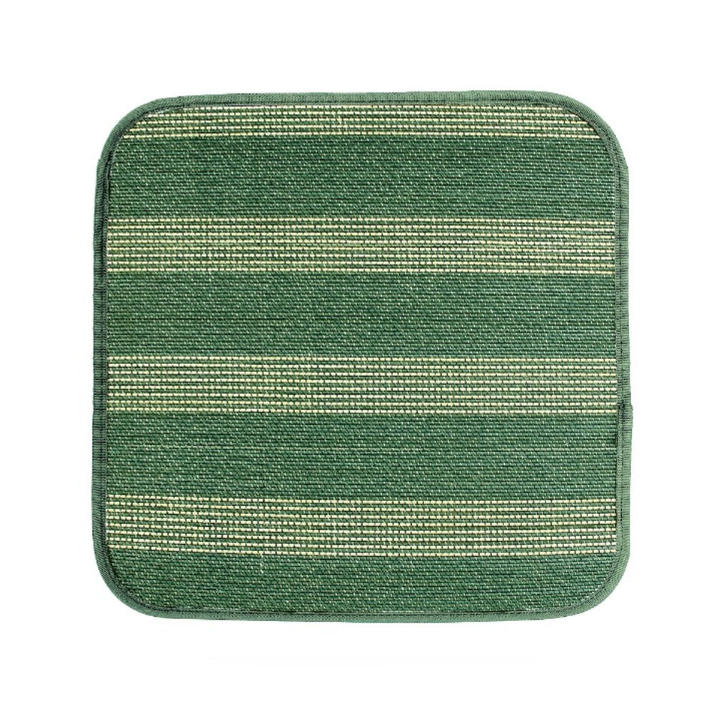 Green Bamboo Seat Cushion (Cool Summer Large Mat for Office, Guest Room, Car, Taxi, Truck, Forklift)