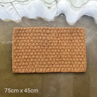 M Natural Coconut Coir Doormat (Vintage Entrance Door Mat Rattan Style Hotel Restaurant Entryway Outdoor Floor Mat)