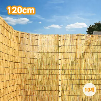 Natural Reed Screen 10 Pieces 120x165 (Balcony Fence Terrace Privacy Screen Bamboo Divider Garden Partition Interior)