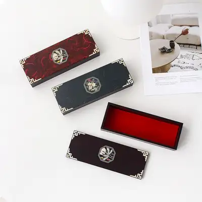 N 螺鈿漆器 貝細工 筆筒(八角)