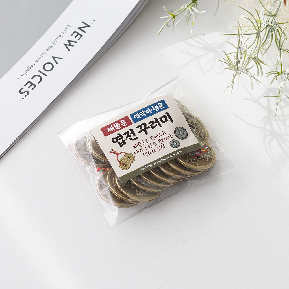 Five-Color String Traditional Coins Set (20 Pieces)