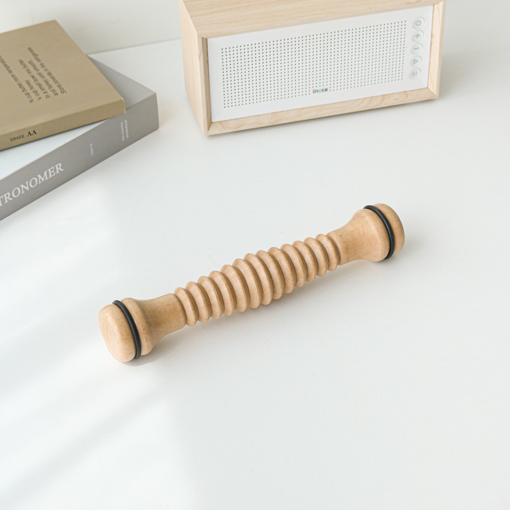 Natural Wood Roller Foot Massager T