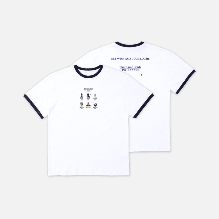 NCT WISH ASIA TOUR 'LOG in' T-SHIRT