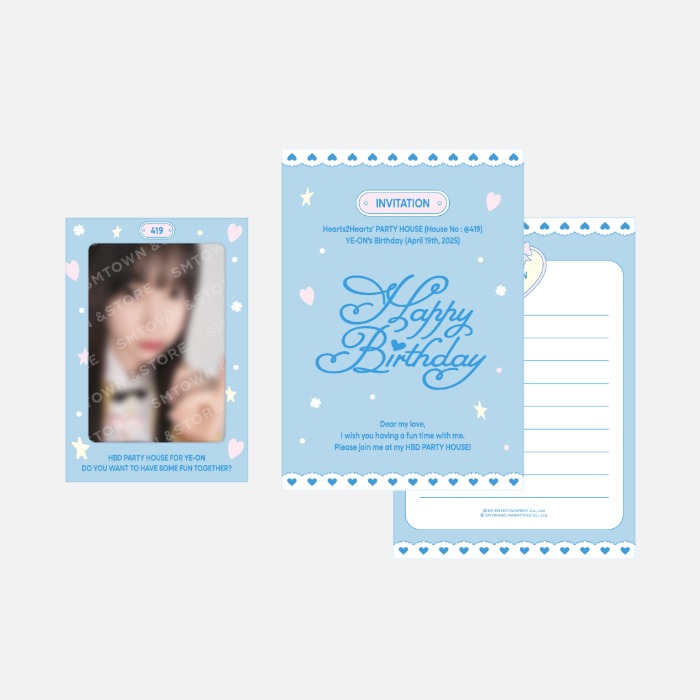 YE-ON ARTIST BIRTHDAY PARTY CARD