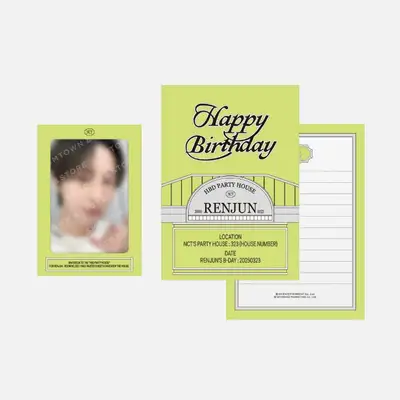 RENJUN アーティスト バースデーパーティーカード