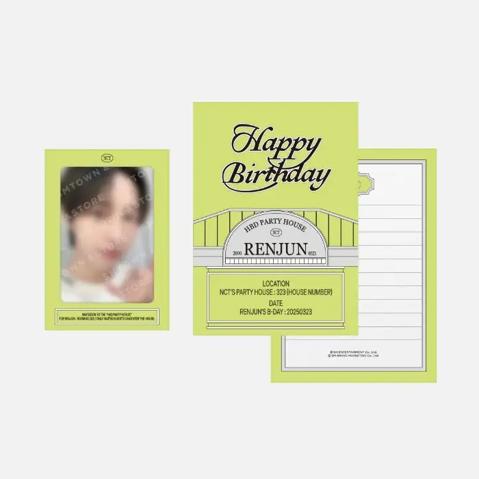 RENJUN アーティスト バースデーパーティーカード