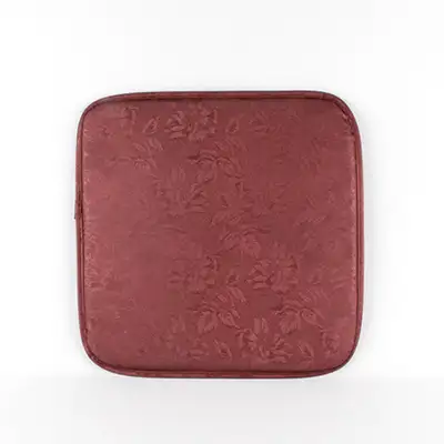 Double-Sided Floral Faux Leather Seat Cushion (All-Season Commercial Restaurant Seat Cushion Church Prayer Cushion Academy Chair Cushion)