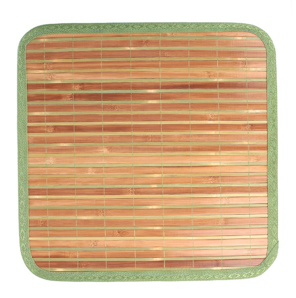 Domestic Two-Tone Bamboo Seat Cushion (Cool Summer Large Cushion for Office, Guest Room, Car, Truck, Forklift Cool Seat)
