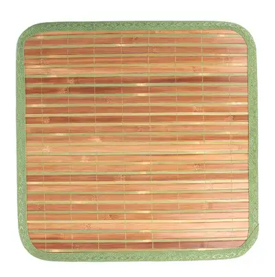 Domestic Two-Tone Bamboo Seat Cushion (Cool Summer Large Cushion for Office, Guest Room, Car, Truck, Forklift Cool Seat)