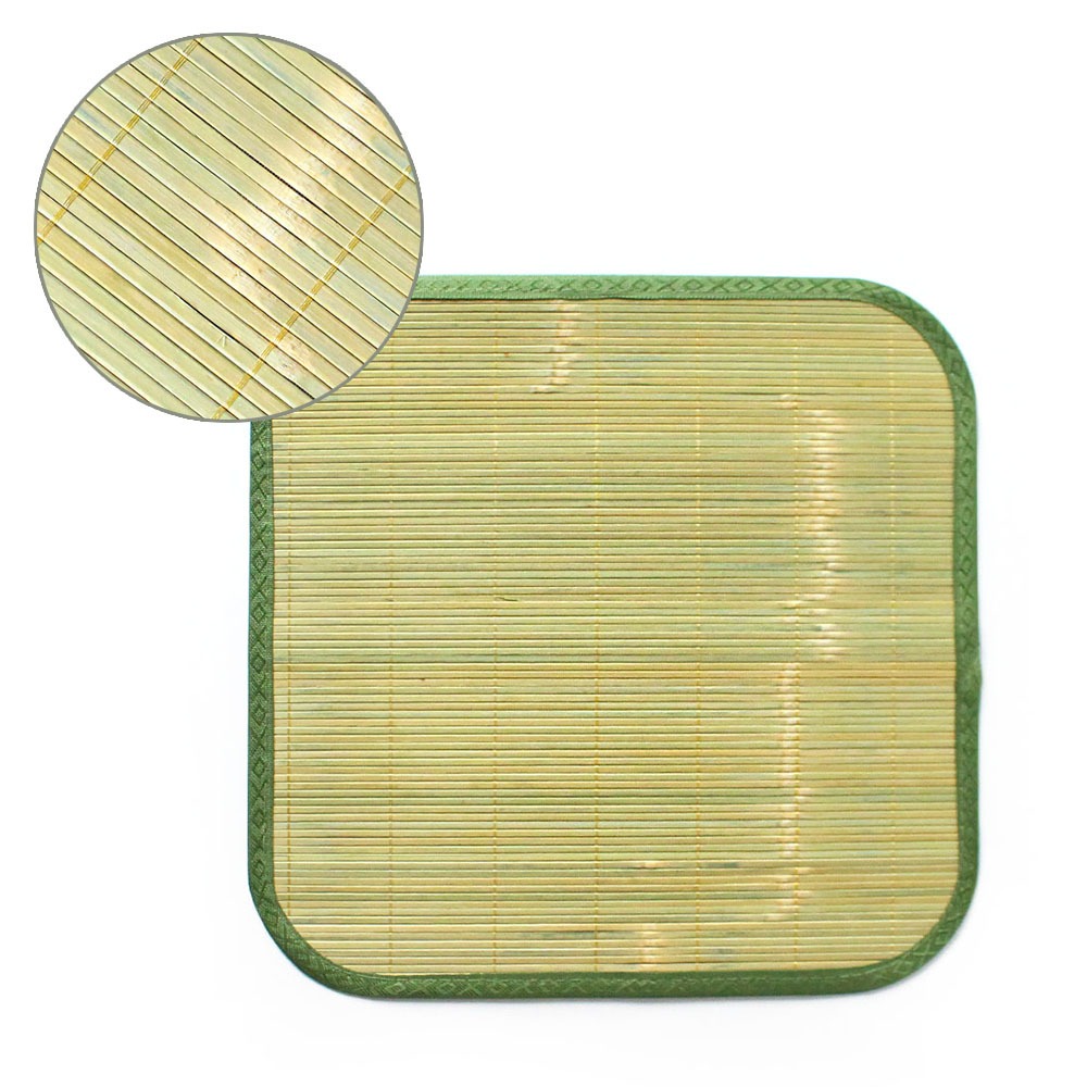 Qingdai Bamboo Seat Cushion (Cool Summer Large Bamboo Mat Office Guest Room Cushion Car Taxi Truck Forklift Cool Mat)