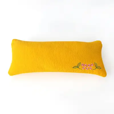 Yellow Domestic Natural Buckwheat Square Pillow S Health Pillow Filial Gift