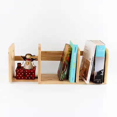 Slide Solid Wood Book Stand | Adjustable Variable Length Wooden