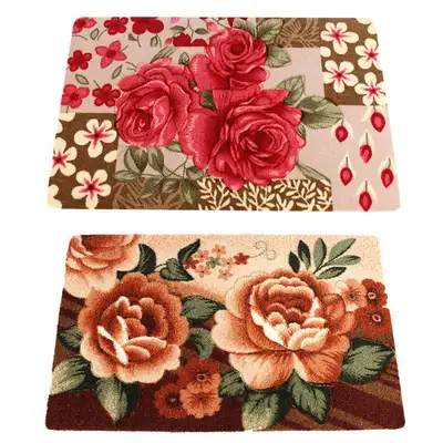 Flower High-Frequency Floor Mat | Bathroom Kitchen Sink Mat Rug