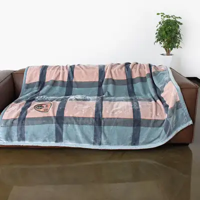 Zigzag Check Camping Blanket - Car Camping Throw Blanket Vintage Grandmother Style