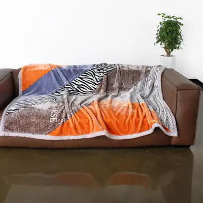 HORSE Pattern Blanket Microfiber Thick Queen Size Grandmother Blanket