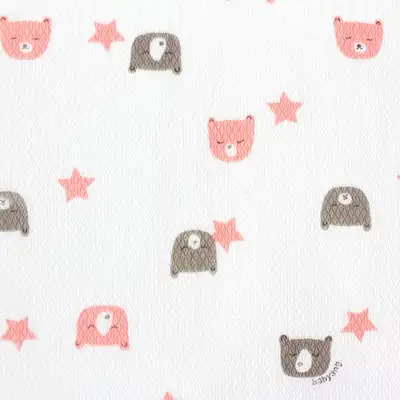 2-Piece Domestic Pure Cotton Handkerchief Bear and Star Scarf Bib Petit Handkerchief