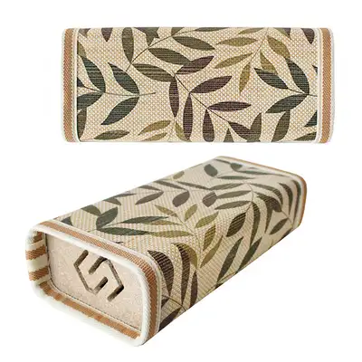 Leaf Pattern Square Bamboo Pillow | Cervical Neck Summer Camping Pillow