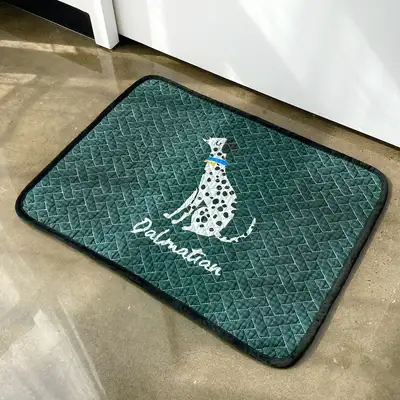 Quilted Cotton Floor Mat Dalmatian | Bathroom Entrance Kitchen Toilet Mat