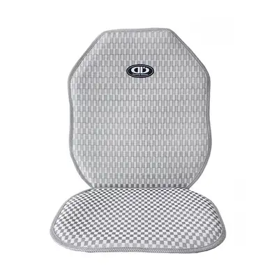 Gray Grid Ventilation Car Seat Cushion | Breathable Cool Seat