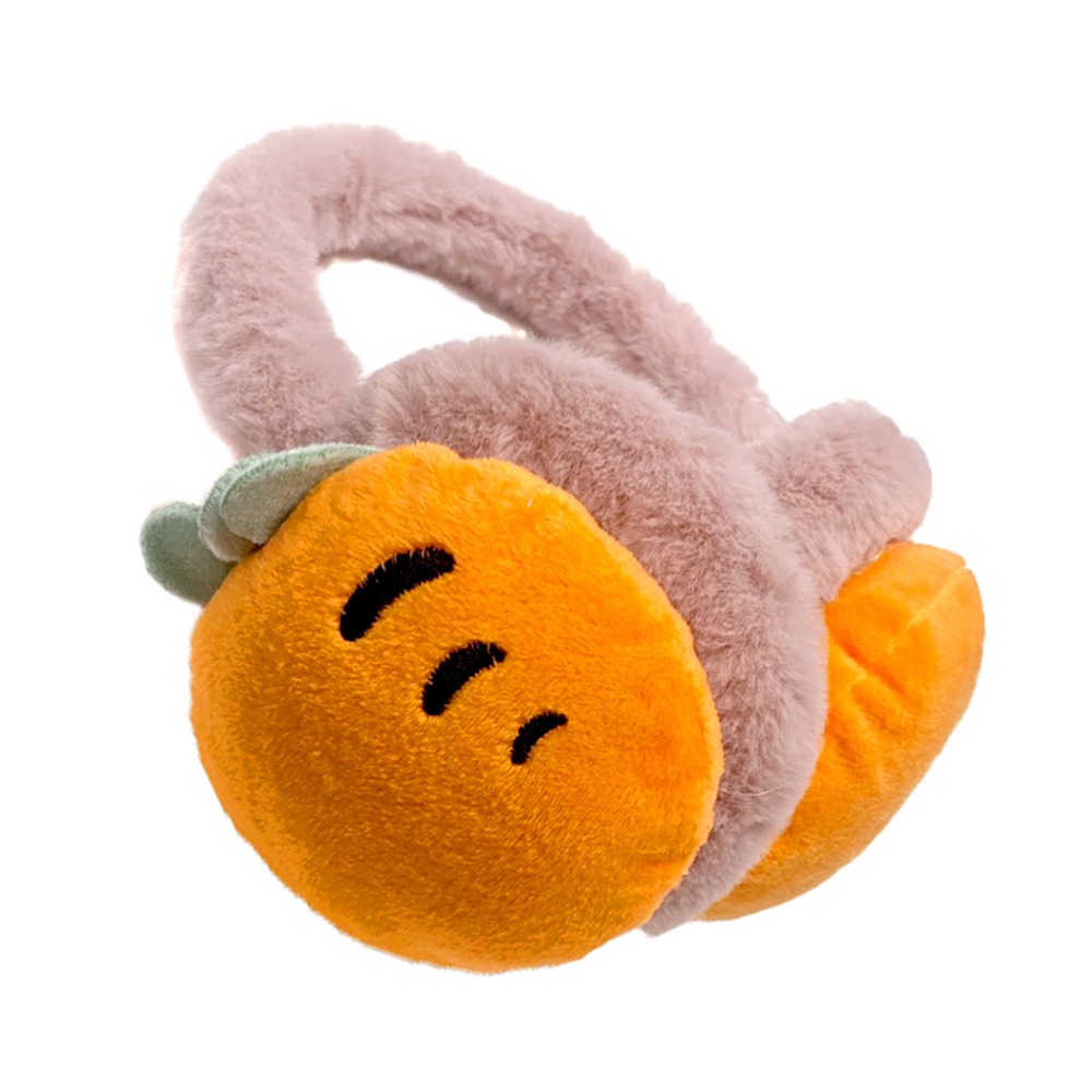 Small Carrot Ear Warmer l Microfiber Plush Ear Muff Winter Ear Cover