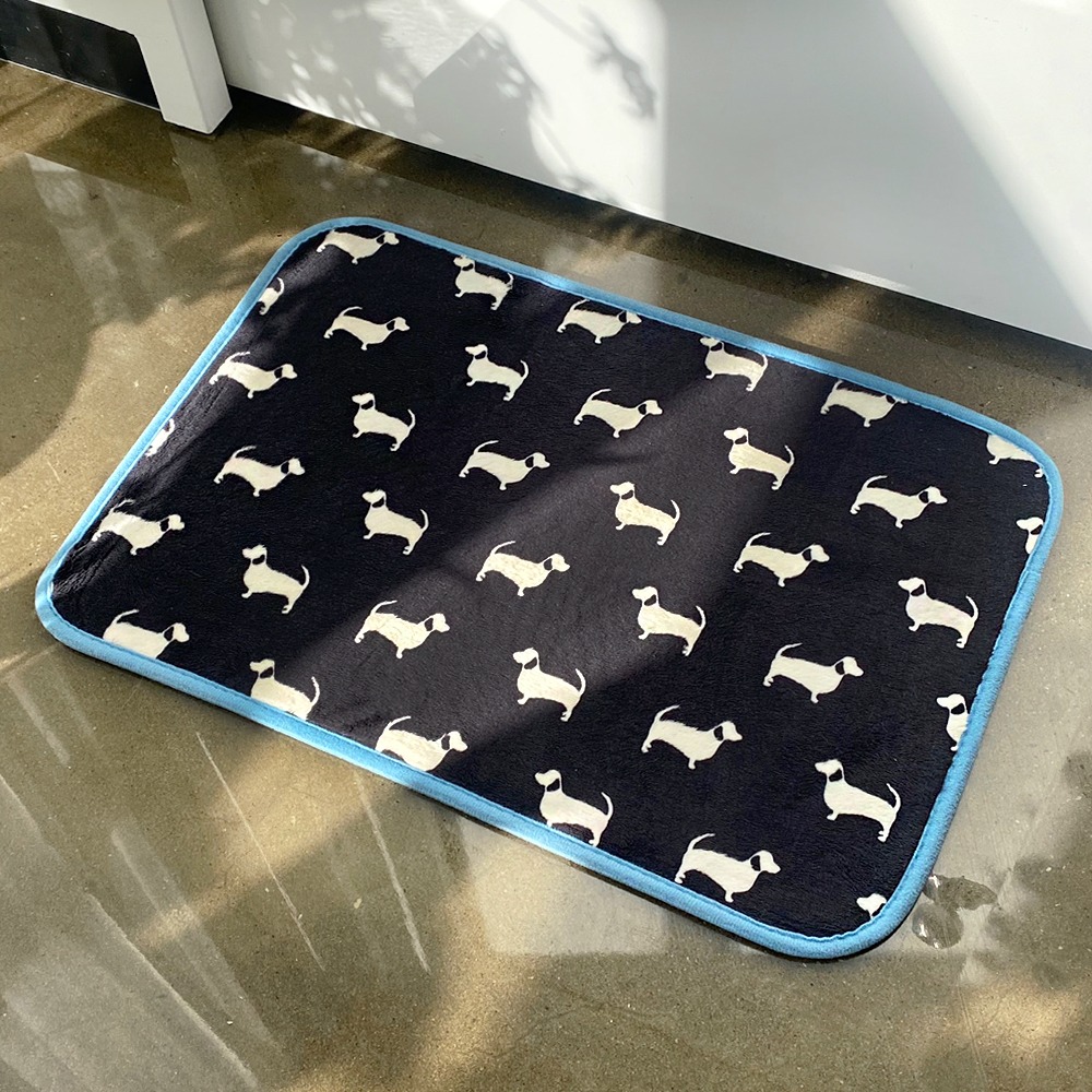 Ultra-Soft Microfiber Dog Paw Mat | Bathroom Entryway Kitchen Rug