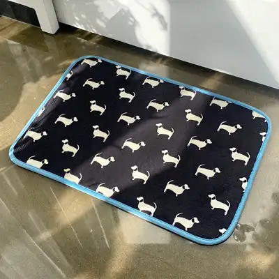 Ultra-Soft Microfiber Dog Paw Mat | Bathroom Entryway Kitchen Rug