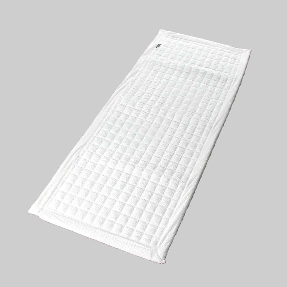 3-Tier White Snowflake Microfiber Sofa Mat | Pad Floor Mat Rug for 3 People