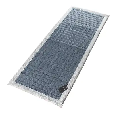 3-Section Blue Snowflake Microfiber Sofa Mat | Pad Floor Mat Rug for 3-Seater