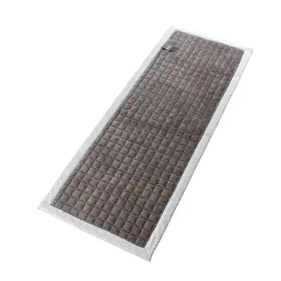 3-Piece Gray Snowflake Microfiber Sofa Mat | Pad Floor Mat Rug for 3-Seater