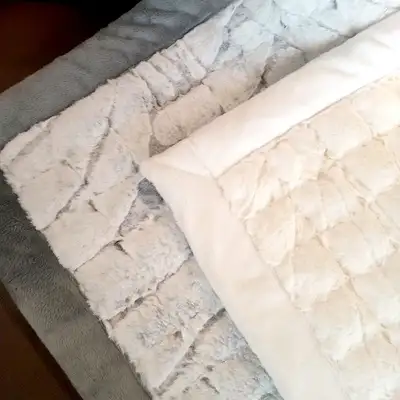Rabbit Fur Long-pile Sofa Mat | Microfiber Rug Sofa Pad Floor Mat