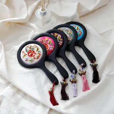 無垢材刺繍プリンセスミラー(特大)