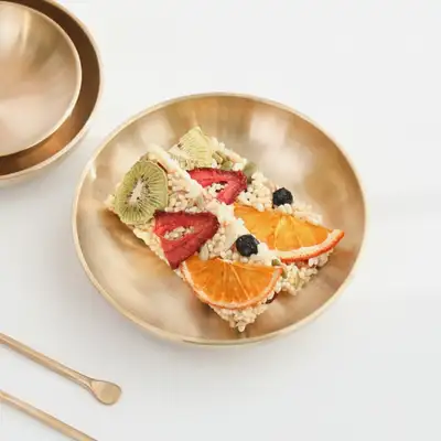 伝統的ユギ食器 丸形小鉢 大サイズ