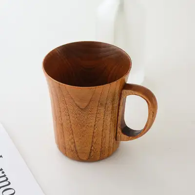 漆塗りハンドル木製カップ(ロング)M