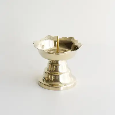 抗菌イオン金色蓮花燭台