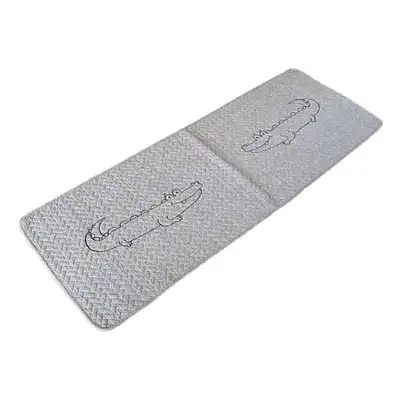 Crocodile Kitchen Sink Mat Light Gray | Quilted Long Floor Mat Kitchen Rug