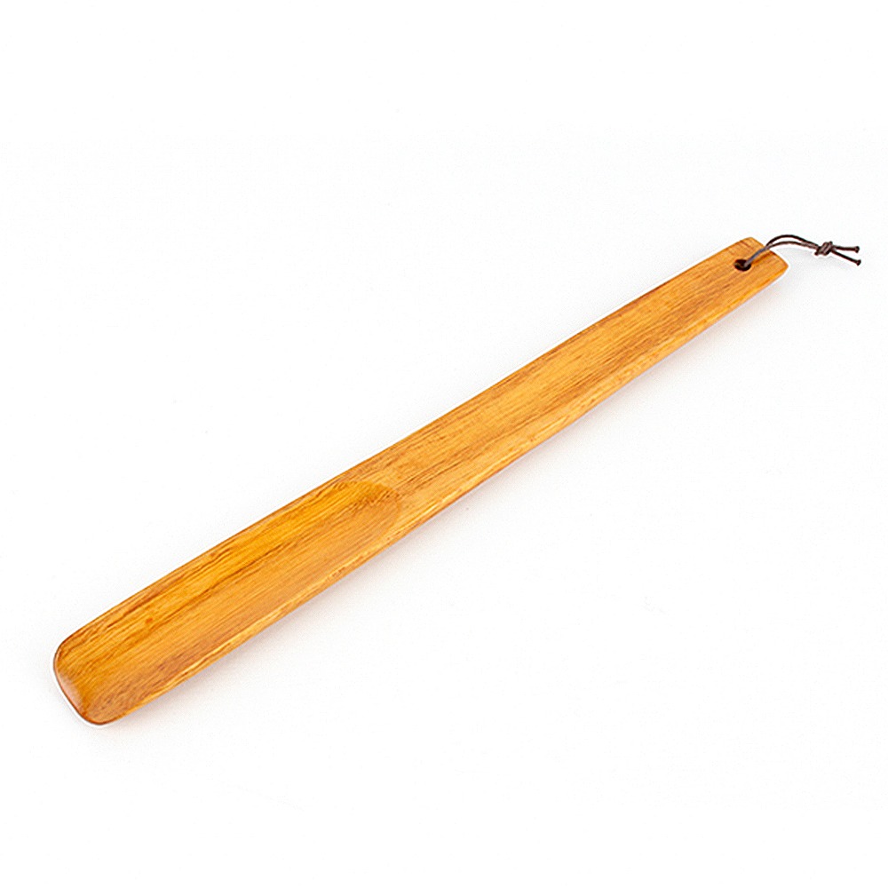 Natural Lacquer Basic Shoe Horn | Wooden Shoe Spoon Sneaker