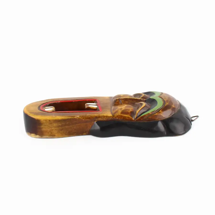 Traditional Korean Shoe Wood Carving 2P Set (Traditional Mask Interior Decor Foreign Gift Korean Souvenir Traditional Craft) — 2
