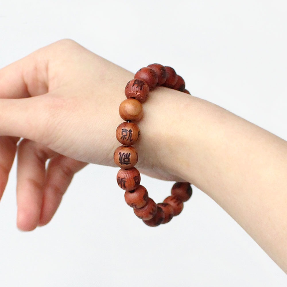 Fragrant Wood Mala Bracelet (Buddhist Prayer Beads Wish Fulfillment Good Fortune Protection Amulet)