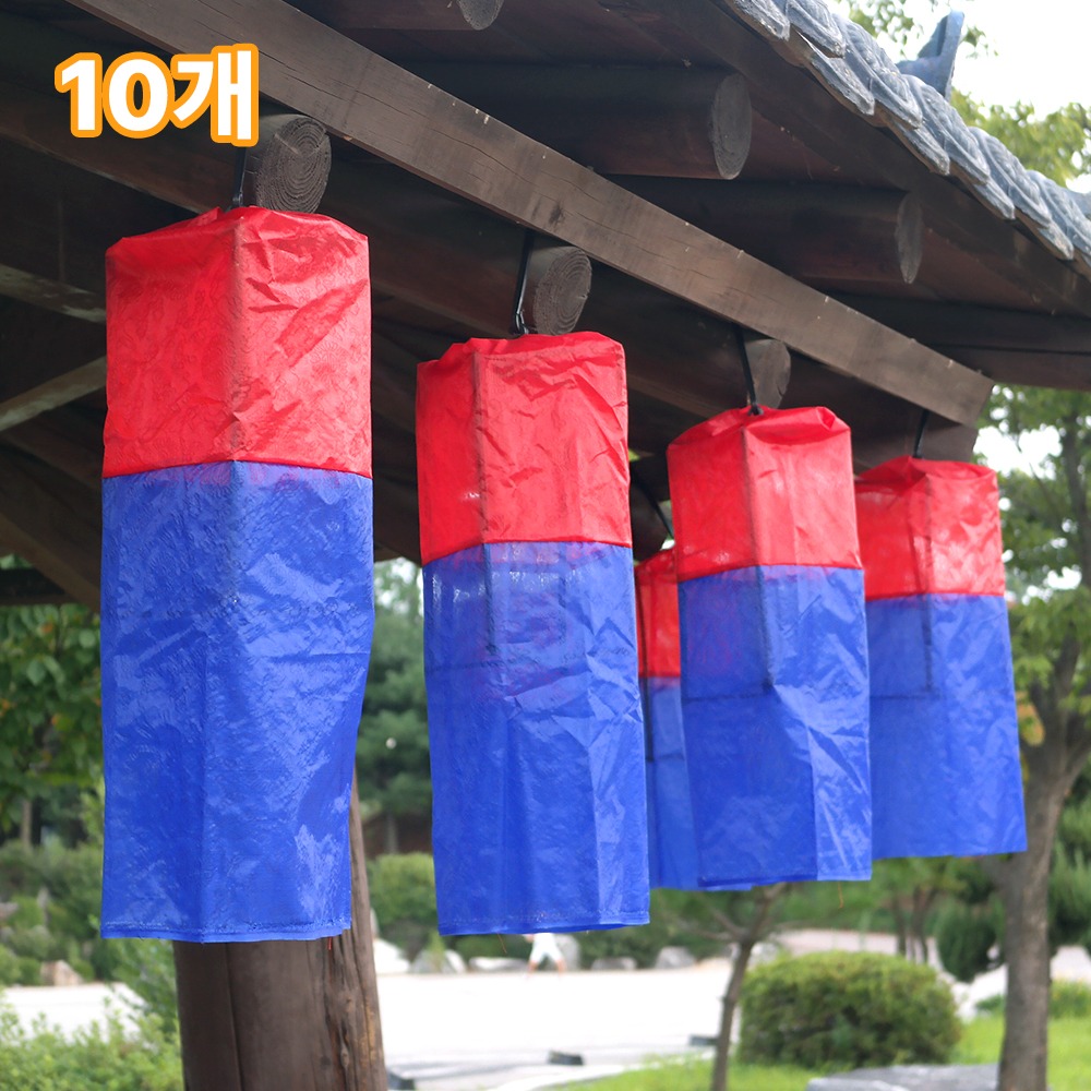 Set of 10 Large Blue Silk Lanterns L (Frame Traditional Wedding Ceremony Housewarming Opening Craft Korean Traditional House Bar Interior)