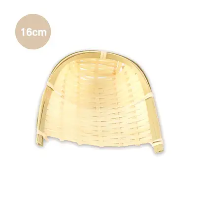 伝統竹製ミニキ 16cm（三態籠バスケット揚げ物ざる感謝祭和食デコ小物民俗用品）