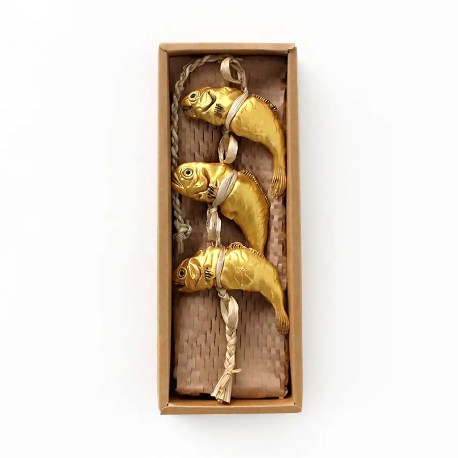 Domestic Gold Lucky Fish (Jar-in-gobi) Dried Pollock Mobile - Holiday Gift New Year Lunar New Year Chuseok Souvenir Korean Keepsake Gift for Foreigners — 3