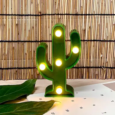 Cactus Marquee Light | LED Mini Light Ambient Camping Mood Lamp