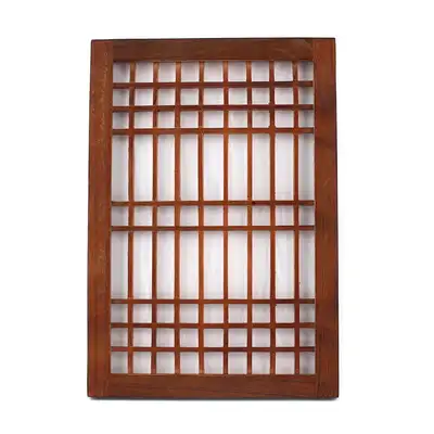 37cm Basic Brown Traditional Window Frame | Door Panel Hanok Hanji Pattern